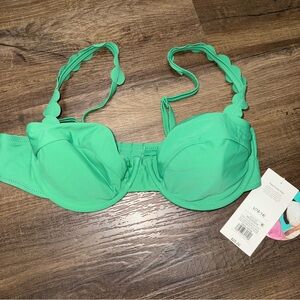 NWT Target RHODE Collection Green Bikini Top